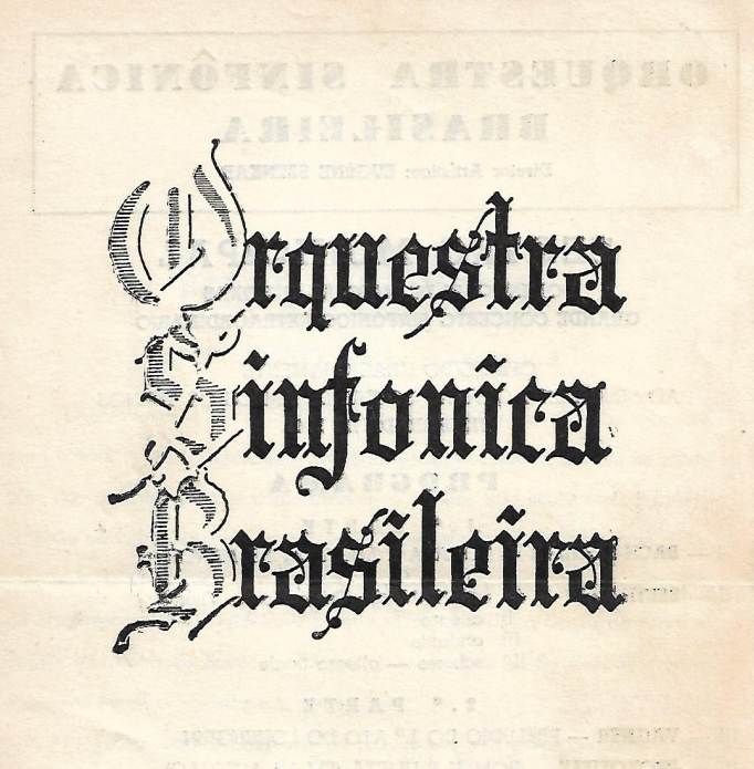 Orquestra Sinfônica Brasileira: Grande Concerto Sinfônico Extraordinário para o Quadro Social da Temporada de 1948